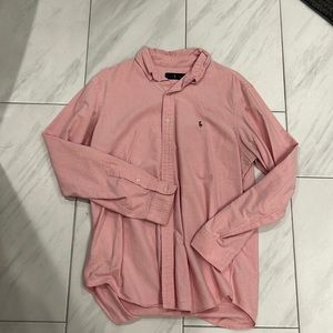 Large Ralph Loren Pink Button up